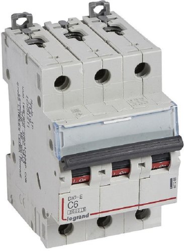 Выключатель автоматический Legrand DX3-E 6000 3п 6А C 6кА картинка